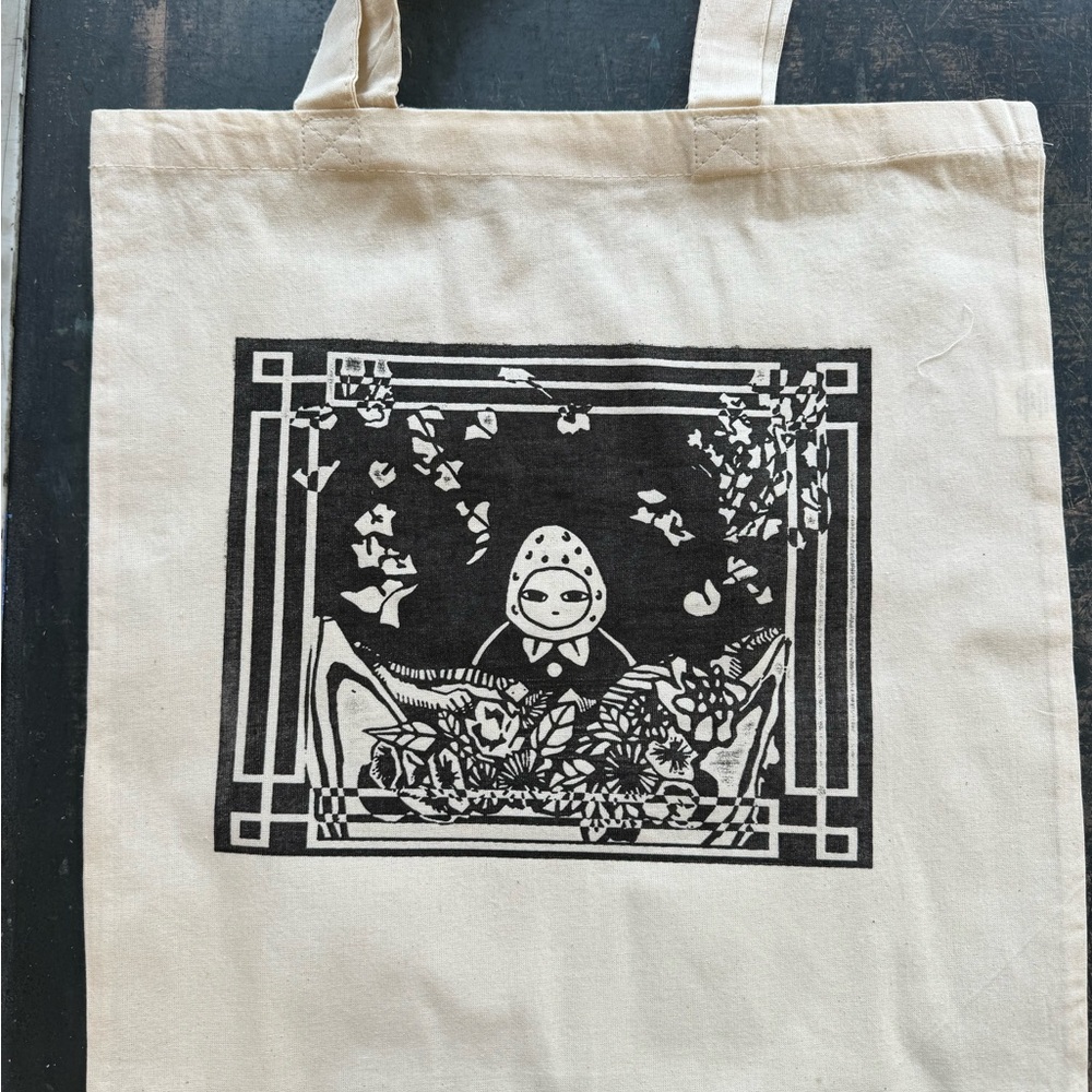 Berry Cream Canvas Tote Bag